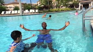 Avon Man Timothy Brown, Orlando, FL in the POOL!  Making Dreams Come True 2014!