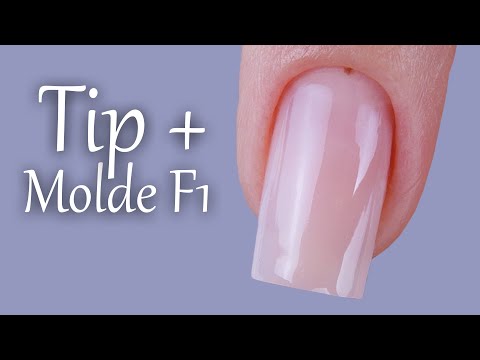 Unha de Gel com Tips e Molde F1