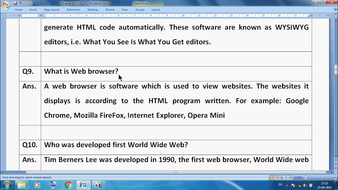 Class 8 Computer Chapter 2  HTML Introduction