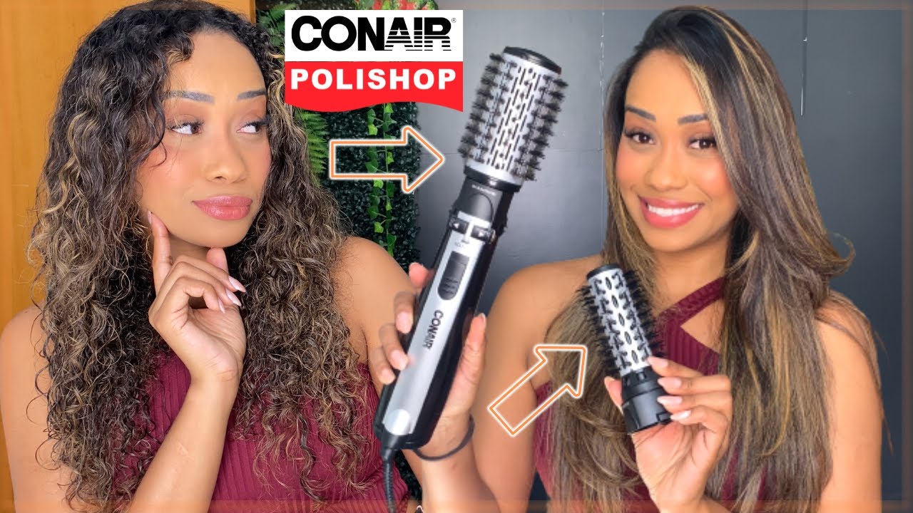 ESCOVA ROTATIVA POLISHOP - Rotating Air Brush Diamond Brilliance - Conair💠✨