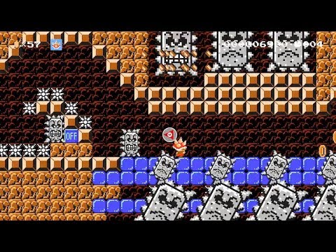 Super Mario Maker 2 Thwomps Forest Haven (20 Sec)