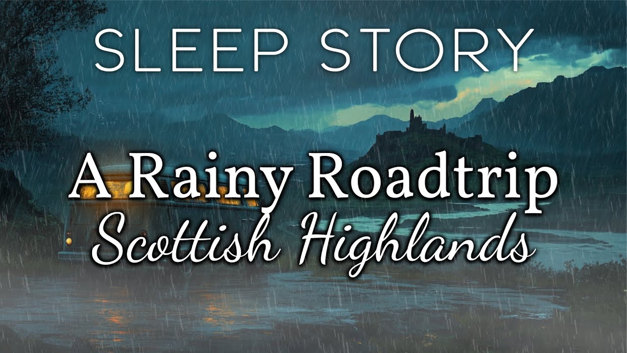 A Rainy Campervan Drive Through the Scottish Highlands: A Cozy Sleep Story