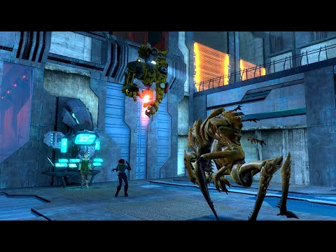 Dog (T-Bot) Vs Antlion Guard  - Raising The Bar Redux Division 3 - Half Life 2 Beta Mod