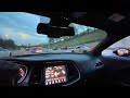 POV CUTTING UP IN TRAFFIC WITH A HELLCAT REDEYE SCATPACK INSANE