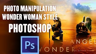 Wonder Woman Movie Style Poster - Photo Manipulation in Photoshop