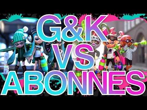 G&K VS ABONNES - Let's Play SPLATOON Episode 94 Nintendo Wii U FR