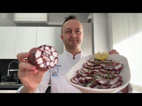 COME FARE IL CARPACCIO DI POLPO A CASA SENZA BOTTIGLIA