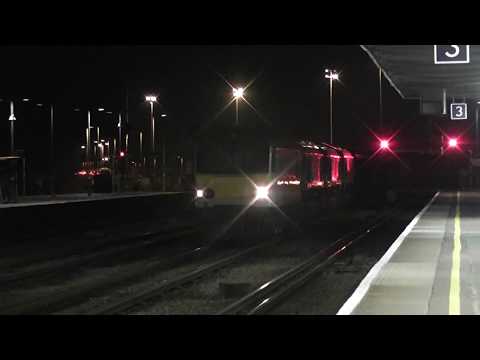 (HD) DB Schenker 92011 Drags Euro Cargo Rail 66071 + 66218 & 66127 through Tonbridge 1/1/13