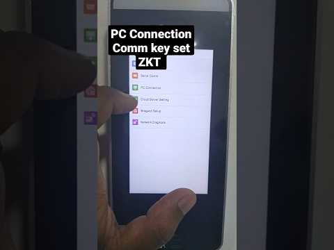 zkt pc connection comm key set