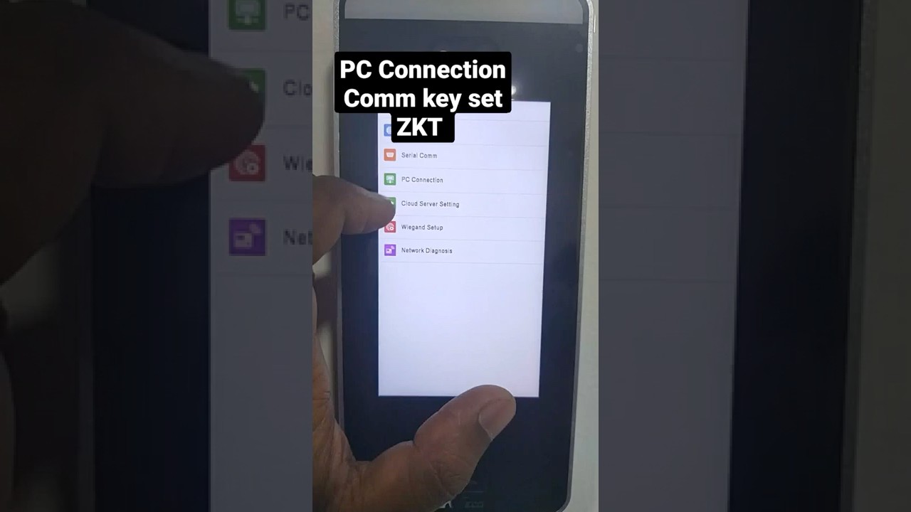zkt pc connection comm key set