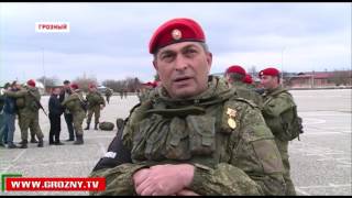 Рамзан Кадыров посетил торжественный митинг в честь Дня войск Нацгвардии России