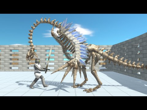 Fossil Therizinosaurus vs ALL UNITS in Cage ARBS Animal Revolt Battle Simulator