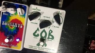 Video thumbnail for PRESCRIPTION  ELECTRONICS COB VS MELODY PEDALS  ROCKTAVE FIRST TAKE by melody pedals