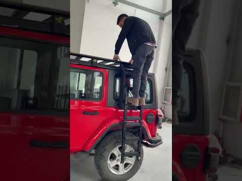 For jeep wrangler roof rack with Ladder