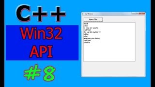 Windows GUI Programming with C/C++ ( Win32 API ) | Part -8 | Open File Dialog