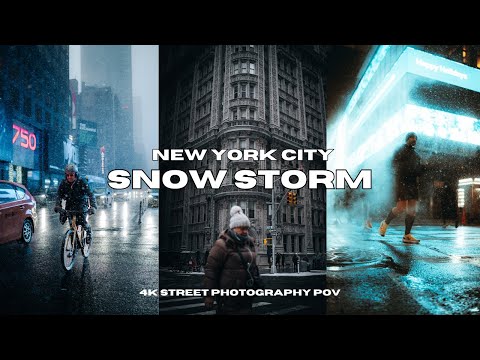 EPIC NYC SNOW STORM Street Photography 4k POV | Sony A7III