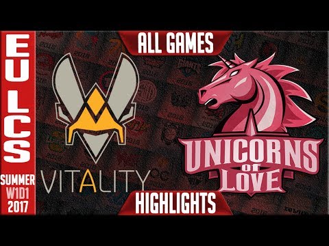 UOL vs VIT ALL GAMES Highlights - EU LCS Summer Split 2017 W1D2 - Unicorns of Love vs Vitality