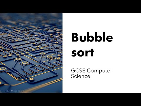GCSE AQA Computer Science: bubble sort