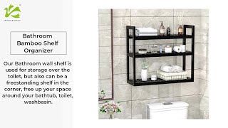 3 Tier Bathroom Bamboo Shelf Organizer