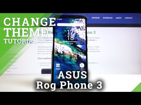 How to Change Device Theme in ASUS Rog Phone 3?