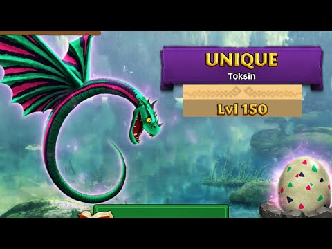 Toksin Max Level 150 Titan Mode - Unique Slitherwing - Dragons:Rise of Berk