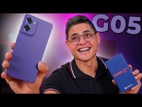 MOTO G05: esse celular BARATINHO da Motorola VALE A PENA? Unboxing e Impressões