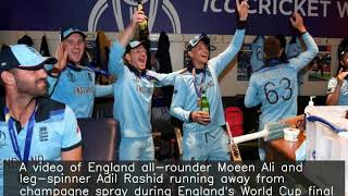 Ali, Rashid run away as England celebrate WC victory with champagne