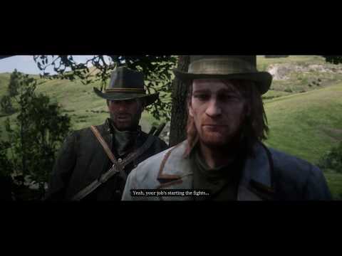 Red Dead Redemption 2 - Pouring Fourth Oil IV: Sean McGuire Antagonizes Arthur Morgan Cutscene 2018