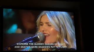 Brennley Brown sings live “O come Emmanuel”