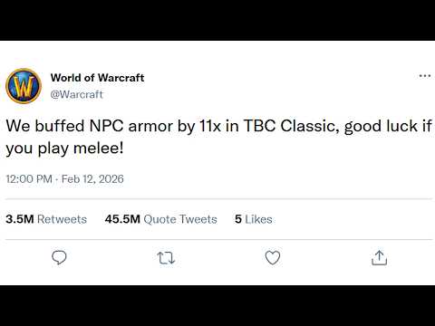 POV: Blizzard Fixes Armor in TBC Classic