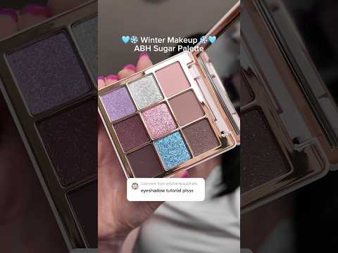 NEW ABH Sugar Palette | Cool Toned Icy Winter Eyeshadow Tutorial! #makeuptutorial