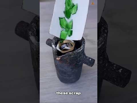 DIY Die Casting: Melting Brass & Glass into a Masterpiece! ♻️