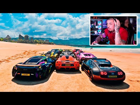 ARRANCADÃO NA PRAIA DE HIPERCARROS - FORZA HORIZON 5 GAMEPLAY