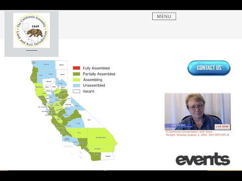 California State Assembly conversation with American State National Justice Anna von Reitz, 8/3/2021