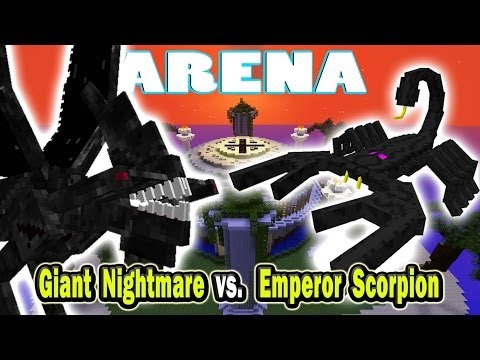 Minecraft Arena Battle Giant Nightmare vs. Emperor Scorpion