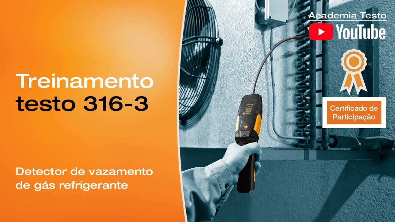 Treinamento: detector de vazamento de gás refrigerante testo 316-3