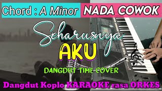Download lagu SEHARUSNYA AKU - Maulana Wijaya Dangdut Koplo KARAOKE rasa ORKES || NADA COWOK mp3