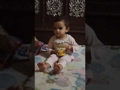 Izen Nazim Bhatti eating ice cream