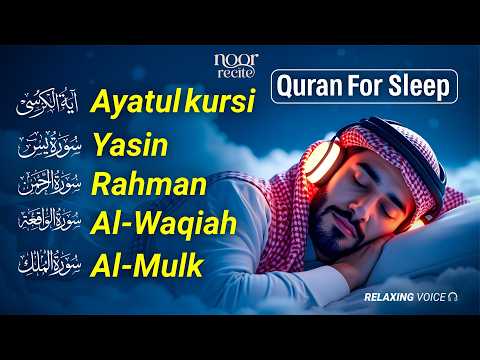 Beautiful Quran Before Sleep | Al-Fatiha,Ayatul Kursi,Surah Ar-Rahman, Al-Mulk, Yasin - By Alaa Aqel