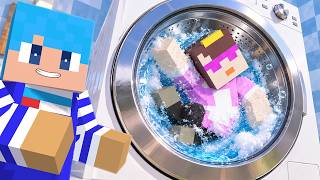 おかんを巨大洗濯機に入れて洗ってみた！【マイクラ / マインクラフト】