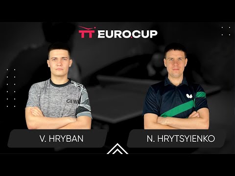 12:25 Vadym Hryban  - Nazarii Hrytsyienko 23.07.2024 TT Euro.Cup  Ukraine ELITE. TABLE 3