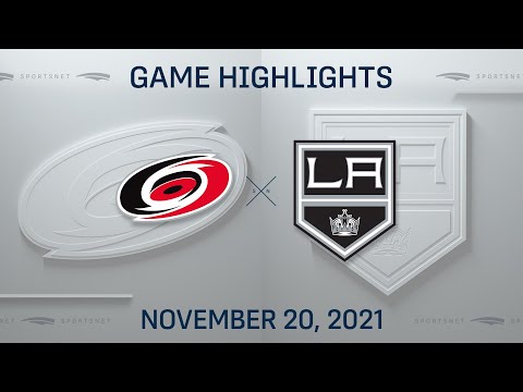 NHL Highlights | Hurricanes vs. Kings - Nov. 20, 2021