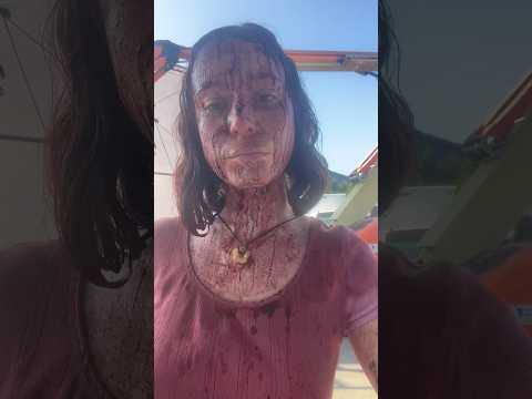 Hannah Einbinder, behind the scenes of Teenage Sex and Death at Camp Miasma.