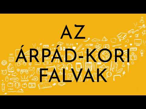 Élet az Árpád-kori falvakban (SNI tanagyag)