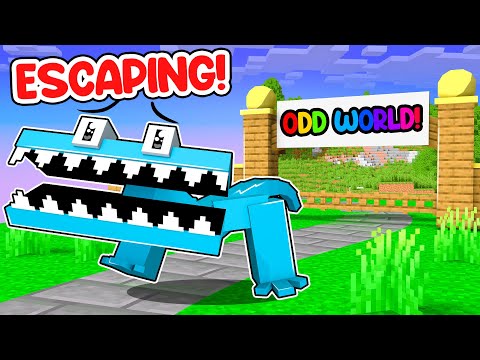 CYAN Escapes ODD WORLD in Minecraft!