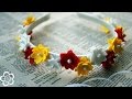 Ободок из мелких цветов из Фома / Foam handband DIY 