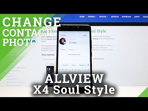 How to Add Photo to Contact in ALLVIEW X4 Soul Style – Personalize Contact
