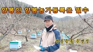 (초보양봉)양봉인 양봉농가 등록은 필수(ft,등록 문제점)