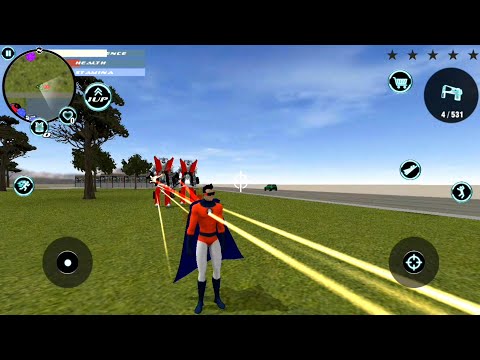 Superhero Crime Simulator | Naxeex Superhero Vs Robot  - Android GamePlay