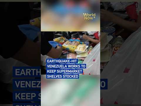 Earthquake-hit Venezuela works to keep supermarket shelves stocked